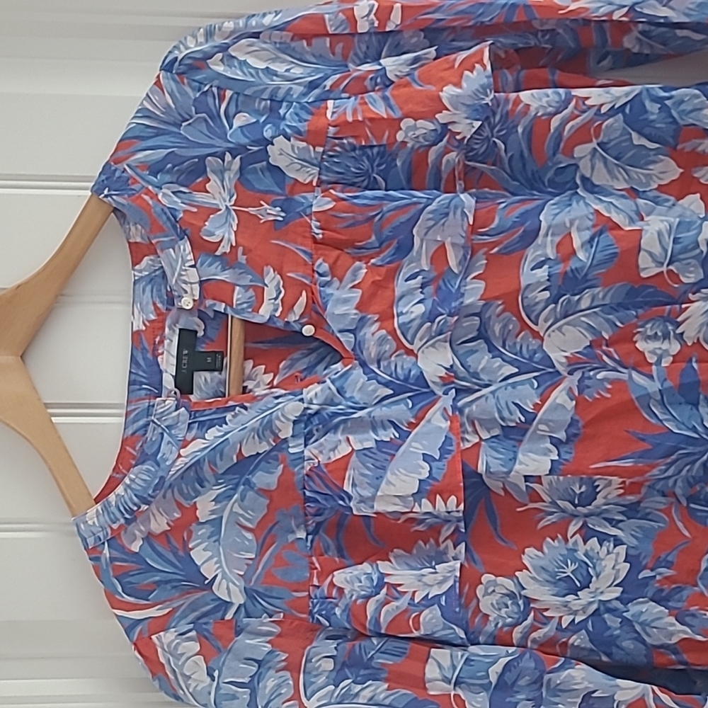 J.Crew Floral & Flowy Long Sleeve Blouse